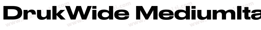 DrukWide MediumItalic字体转换